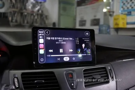 ( 송파) sm5라구나 차량 하제앰텍 순정형차량 네비고장 탈거후 안드로이드 올인원 설치하기