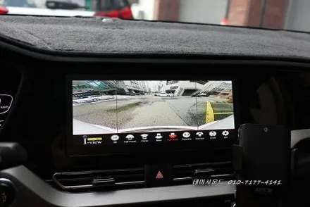 ( 송파) 니로 하이브리드 순정와이드 모니터에 국산 3d 어라운드뷰 연동하기