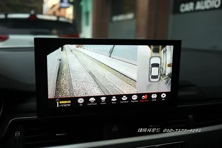 ( 송파) 아우디a4신형차량 터치연동 3d어라운드뷰 매립하기