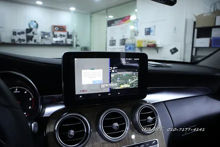 (송파) 벤츠c클래스 w205모델 안드로이드 m2c카블릿 설치하기