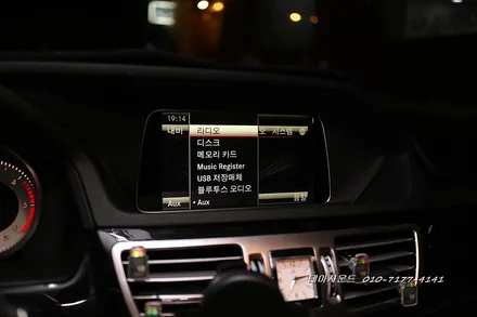 ( 송파) 벤츠e클래스  w212모델 순정모니터에 안드로이드 카블릿 연동하기