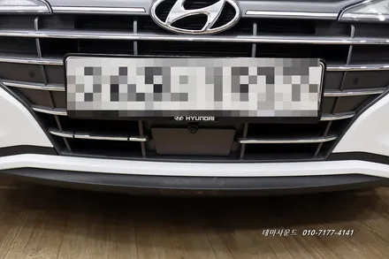 (송파)더뉴아반테차량 순정모니터에 3d어라운드뷰 매립하기