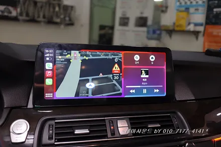 ( 송파) bmw520d차량 순정모니터탈거후 12.3인치 안드로이드올인원설치하기