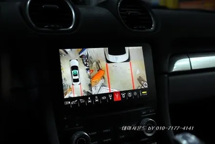 ( 어라운드뷰) 포르쉐 박스터차량 순정모니터에 3D 어라운드뷰 AI 최고급제품 매립하기