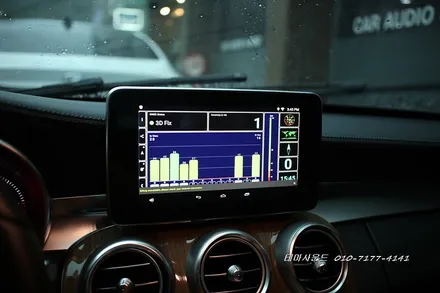 ( 서울송파 ) 벤츠c클래스 w205차량 국산안드로이드카블릿 시공