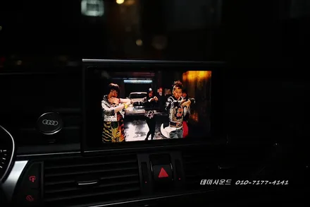 (송파) 아우디a6차량 안드로이드박스 m2c200a카블릿 매립하기