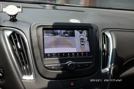 ( 송파) 올뉴말리부 순정모니터에 고화질 hdmi 3d 어라운드뷰 매립아이나비블랙박스 추가하기