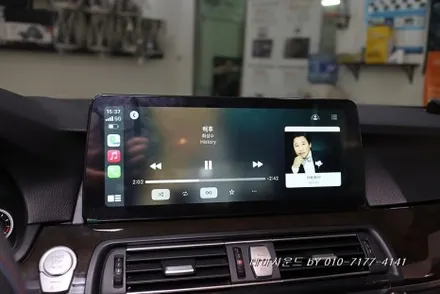 ( 송파) bmw520d차량 순정모니터탈거후 12.3인치 안드로이드올인원설치하기