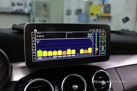 ( 송파) 벤츠c클래스 w205모델 알리발 안드로이드 올인원 장착비만받고 시공하기