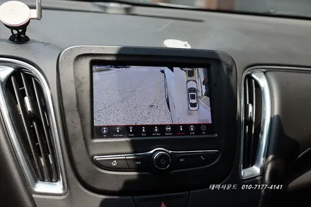 ( 송파) 올뉴말리부 순정모니터에 고화질 hdmi 3d 어라운드뷰 매립아이나비블랙박스 추가하기