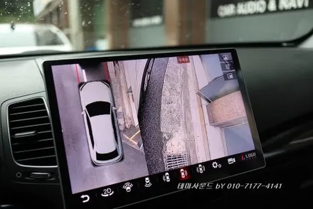 ( 송파) 뉴쏘렌토R차량 안드로이드 13.3인치 모니터매립과 3d어라운드뷰 작업해보기