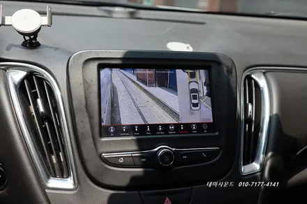 ( 송파) 올뉴말리부 순정모니터에 고화질 hdmi 3d 어라운드뷰 매립아이나비블랙박스 추가하기