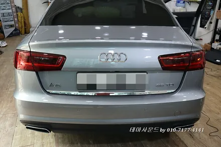 ( 송파) 아우디a6 후기형모델 순정모니터에 리얼 3d어라운드뷰 작업하기