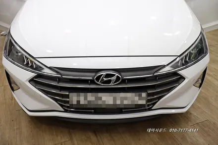 (송파)더뉴아반테차량 순정모니터에 3d어라운드뷰 매립하기