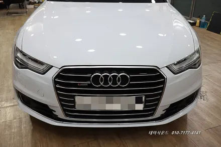 ( 송파)아우디a6차량 후기형모델 순정모니터에 3d어라운드뷰 시공하기