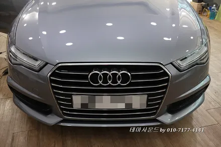 ( 송파) 아우디a6 후기형모델 순정모니터에 리얼 3d어라운드뷰 작업하기