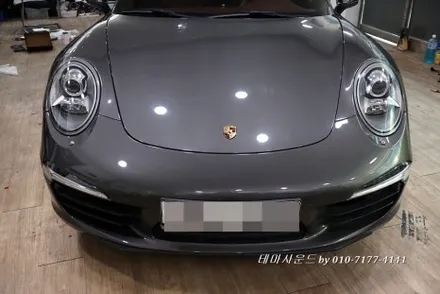 ( 송파)포르쉐911차량 고음질전용 블루투스매립하기