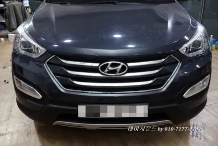 ( 송파) 싼타페dm안드로이드올인원 후방카메라 매립하기