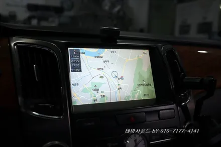 ( 송파) 에쿠스 전기형모델 순정모니터에 3d어라운드뷰 ai모델 설치하기