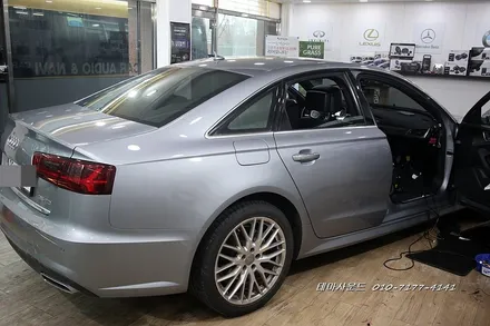 (송파) 아우디a6차량 안드로이드박스 m2c200a카블릿 매립하기