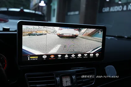 ( 송파) 벤츠e클래스차량 12.3인치안드로이드모니터 및  3d 고화질어라운드뷰 매립하기