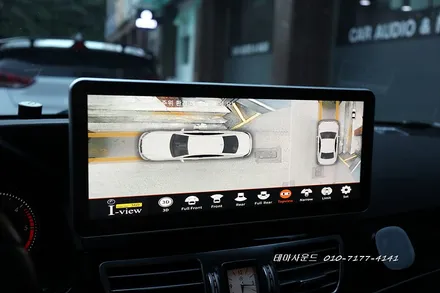 ( 송파) 벤츠e클래스차량 12.3인치안드로이드모니터 및  3d 고화질어라운드뷰 매립하기