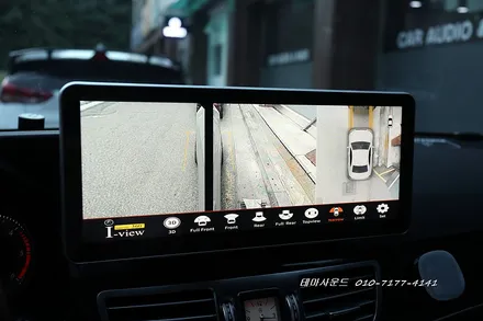 ( 송파) 벤츠e클래스차량 12.3인치안드로이드모니터 및  3d 고화질어라운드뷰 매립하기