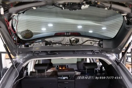 ( 송파)싼타페dm차량 안드로이드올인원장착과 후방카메라 설치