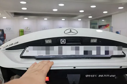 ( 송파)벤츠cla차량 국산 고화질모니터교체후 고화질 3d어라운드뷰 매립하기