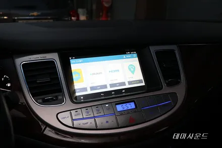 ( 송파) 제네시스 bh차량 안드로이드 박스 m2c200카블릿시공