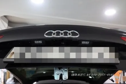 ( 송파) 아우디a7차량 순정팝업모니터탈거후 12,3인치안드로이드올인원설치와 3d어라운드뷰 매립하기