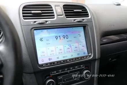( 송파) 폭스바겐 골프6세대모델 기존 순정네비이상으로 안드로이드올인원설치하기