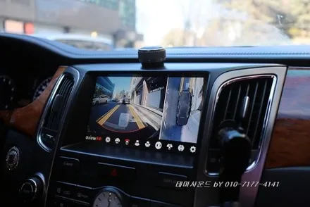 ( 송파) 에쿠스 전기형모델 순정모니터에 3d어라운드뷰 ai모델 설치하기