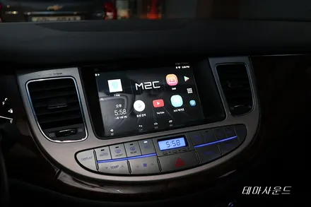 ( 송파) 제네시스 bh차량 안드로이드 박스 m2c200카블릿시공