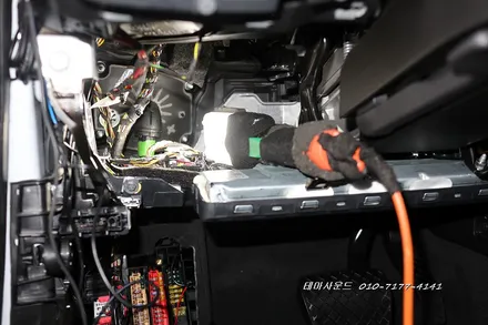( 송파) 아우디a4신형차량 터치연동 3d어라운드뷰 매립하기