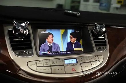 ( 송파) 제네시스bh차량 일반오디오 국산안드로이드카블릿매립하기