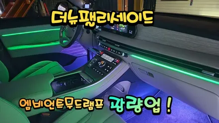 더뉴팰리세이드 엠비언트무드램프 광량업 시공 / 고양, 일산, 김포, 파주