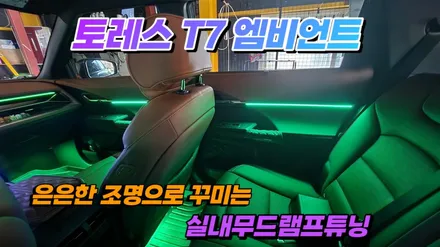 토레스T7 엠비언트작업 실내무드조명튜닝 / 고양, 일산, 김포, 파주