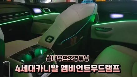 카니발ka4엠비언트라이트 실내무드조명튜닝 / 고양, 일산, 김포, 파주