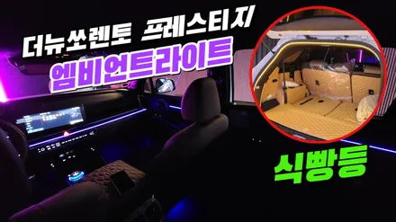더뉴쏘렌토 프레스티지 순정연동엠비언트와 식빵등까지 작업 / 고양, 일산, 김포, 파주