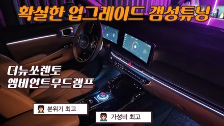 더뉴쏘렌토 하브노블레스 엠비언트무드램프로 꾸미는 기분좋은 실내갬성 / 고양, 일산, 김포, 파주
