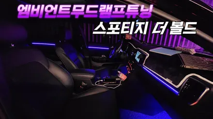 스포티지 더 볼드 엠비언트라이트 실내무드조명튜닝 / 고양, 일산, 김포, 파주