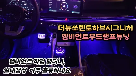 더뉴쏘렌토 하브시그니처 엠비언트작업 했더니, 실내갬성 훌륭하네요 / 고양, 일산, 김포, 파주