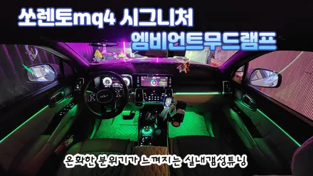 쏘렌토mq4 시그니처 분위기 좋은 실내감성튜닝 엠비언트라이트 / 고양, 일산, 김포, 파주