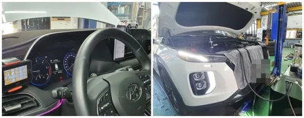 연비효율과 고속주행에도 잘 어울리는 라베놀 hls 5w-30 합성오일교환 순환식으로 팰리세이드 작업 / 고양, 일산, 김포, 파주