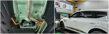 gv80 주행성능이 좋아지고 동승자 멀미까지 잡는 하체보강킷(언더바,스트럿바) 장착 / 고양, 일산, 김포, 파주