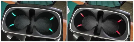 카니발KA4 조그앰비언트와 순정교체형 컵홀더앰비언트 무드램프 2열까지 시공 / 고양, 일산, 김포, 파주
