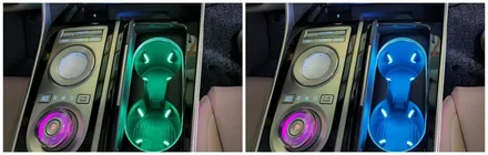 gv80 엠비언트라이트 포인트무드등 컵홀더 교체형엠비언트라이트 시공 / 고양, 일산, 김포, 파주