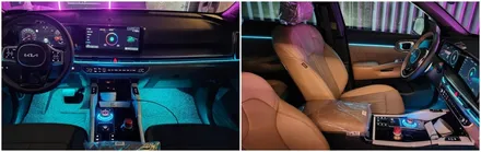 더뉴쏘렌토노블레스 엠비언트무드램프,식빵등까지 작업했습니다 / 고양, 일산, 김포, 파주