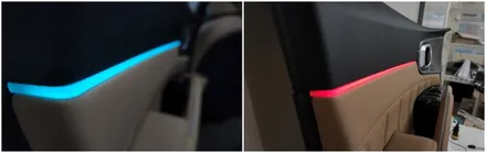 쏘렌토mq4노블레스 엠비언트튜닝 순정연동으로,대쉬보드,도어,다이얼,컵홀더까지 시공 / 고양, 일산, 김포, 파주